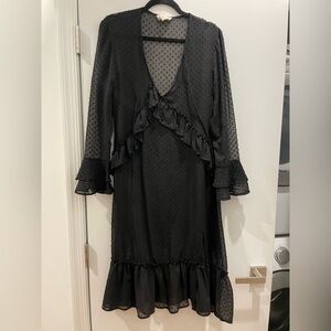 Black Ruffled Dress